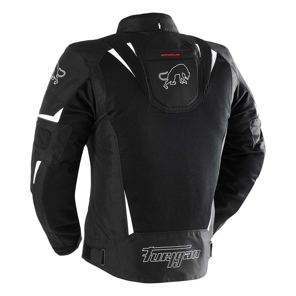 Furygan Ultra Spark 3-In-1 Vented+ Textile Jacket Black / White FREE 1 YEAR Returns, FREE UK Delivery | ThrottleChimp