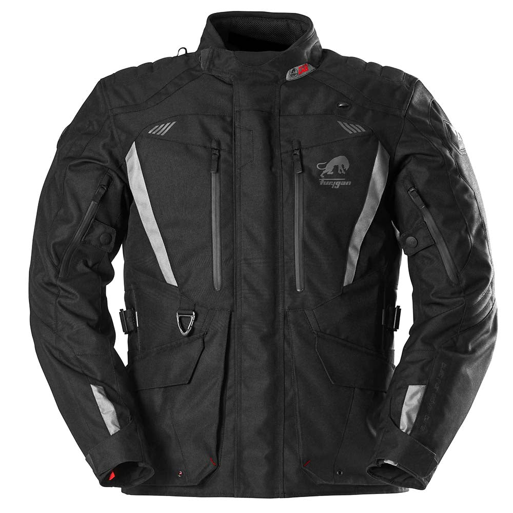 Furygan Apalaches Evo Textile Jacket Black / Grey FREE 1 YEAR Returns, FREE UK Delivery | ThrottleChimp