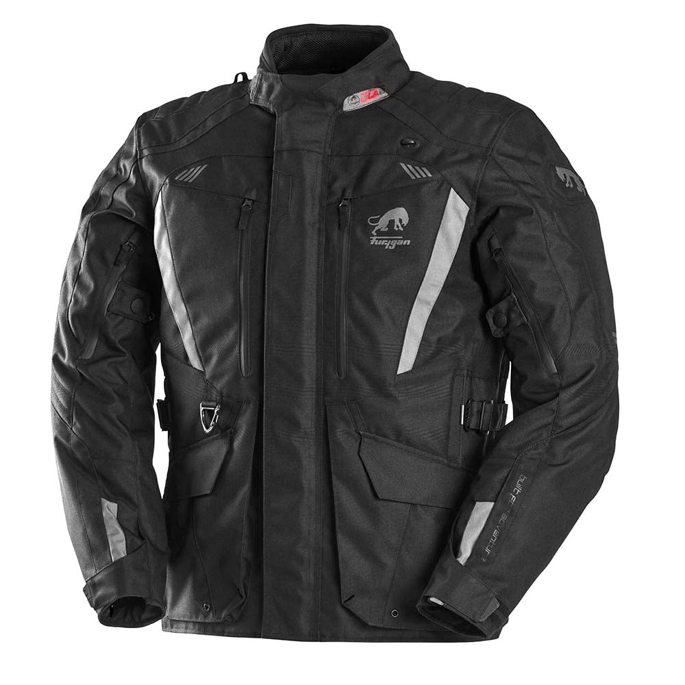 Furygan Apalaches Evo Textile Jacket Black / Grey FREE 1 YEAR Returns, FREE UK Delivery | ThrottleChimp