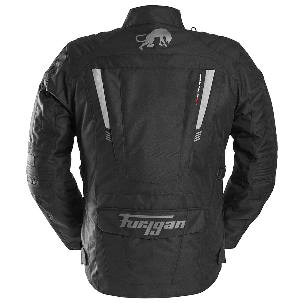 Furygan Apalaches Evo Textile Jacket Black / Grey FREE 1 YEAR Returns, FREE UK Delivery | ThrottleChimp