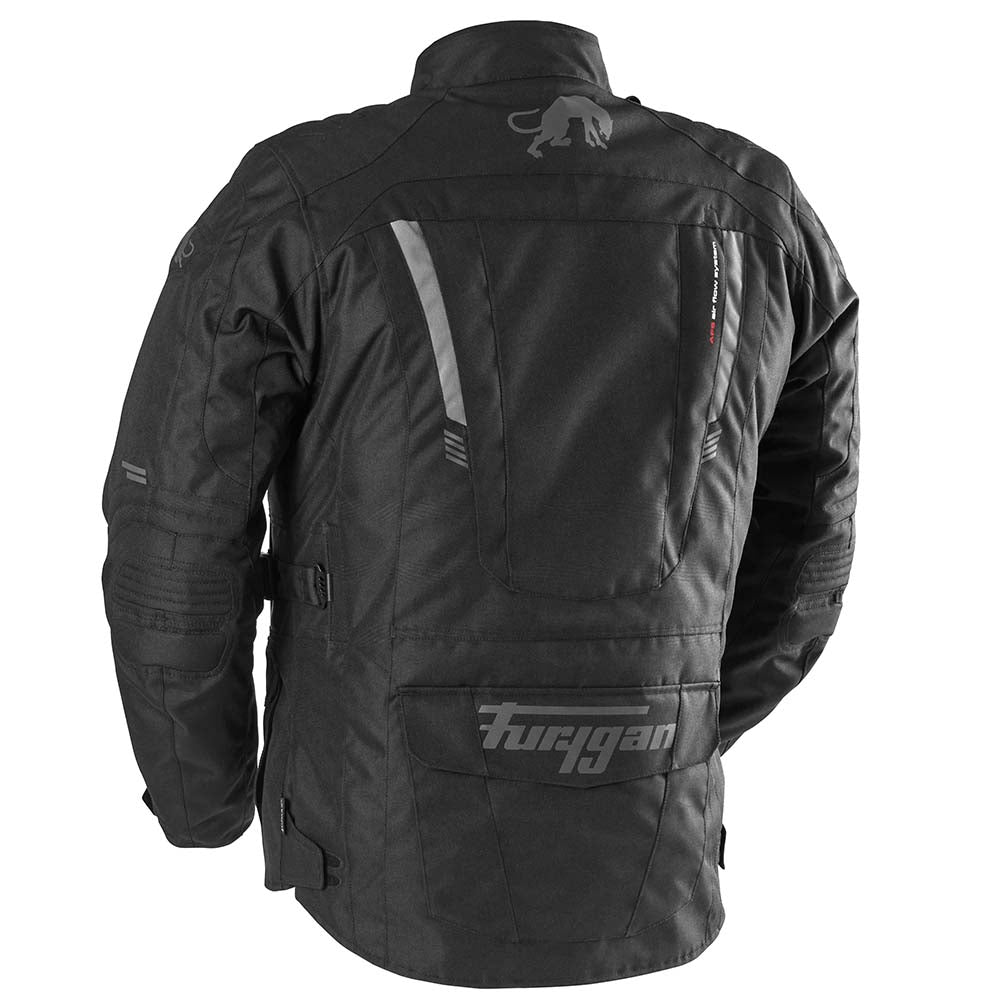 Furygan Apalaches Evo Textile Jacket Black / Grey FREE 1 YEAR Returns, FREE UK Delivery | ThrottleChimp