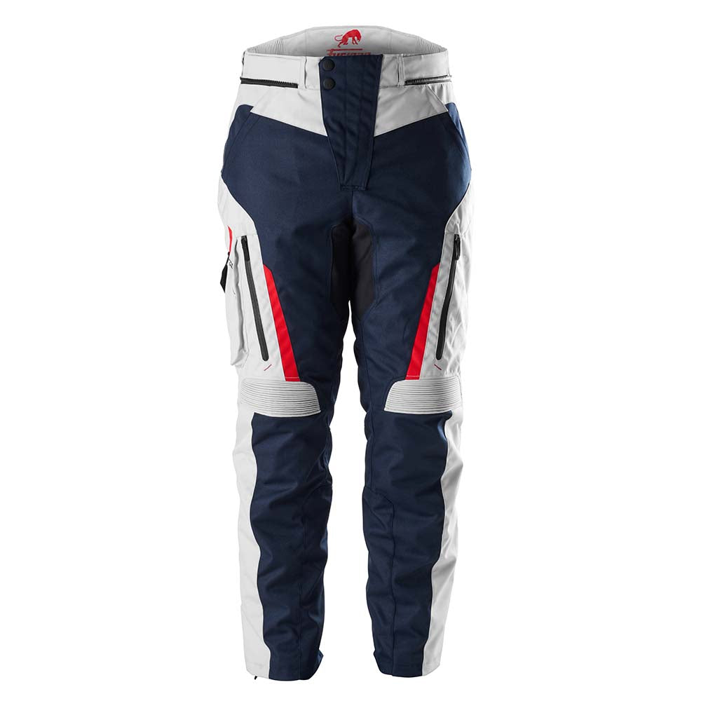 Furygan Killington Textile Trouser Blue / Pearl / Red FREE 1 YEAR Returns, FREE UK Delivery | ThrottleChimp