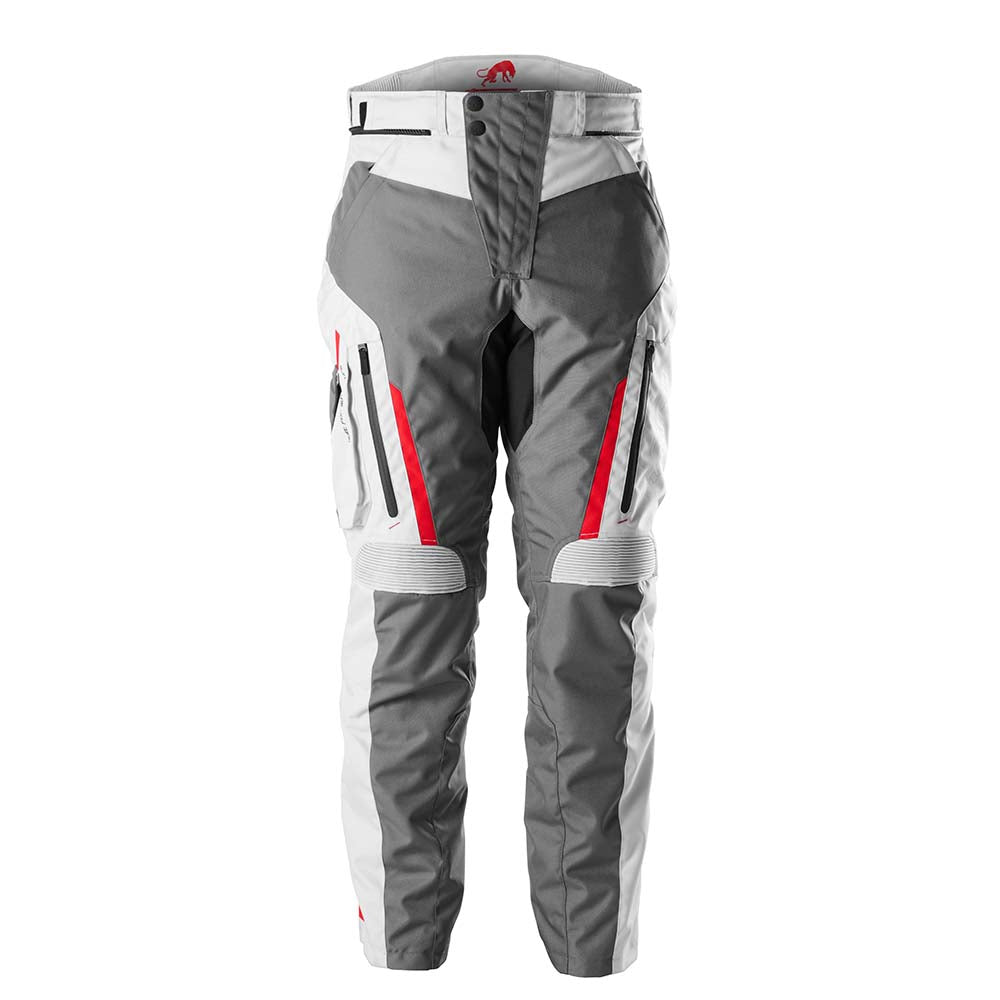 Furygan Killington Textile Trouser Grey / Pearl / Red FREE 1 YEAR Returns, FREE UK Delivery | ThrottleChimp