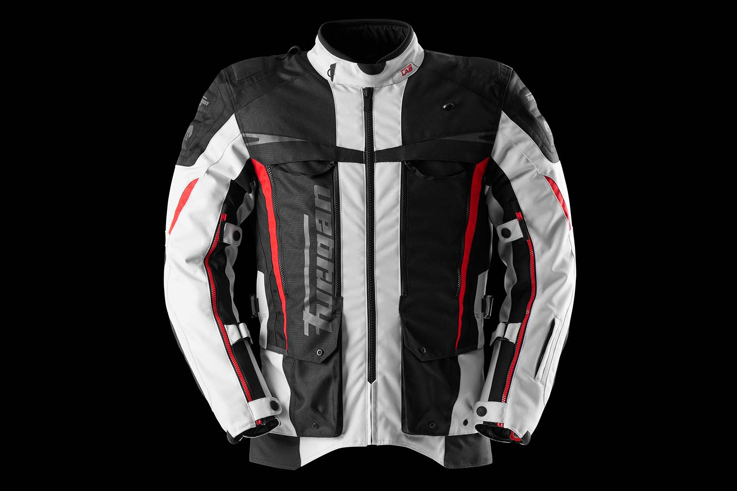 Furygan Montroc Kevlar Primaloft 3-In-1+ Jacket Black / Pearl / Red FREE 1 YEAR Returns, FREE UK Delivery | ThrottleChimp