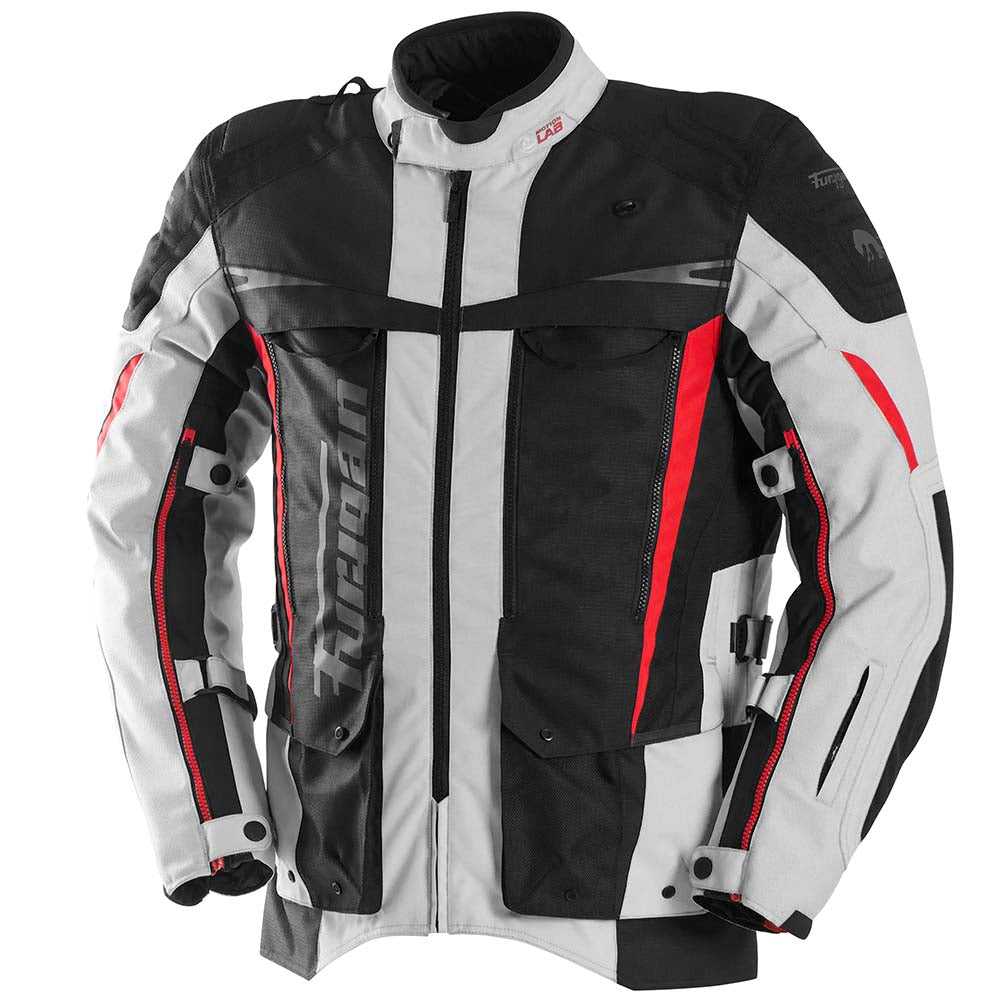 Furygan Montroc Kevlar Primaloft 3-In-1+ Jacket Black / Pearl / Red FREE 1 YEAR Returns, FREE UK Delivery | ThrottleChimp