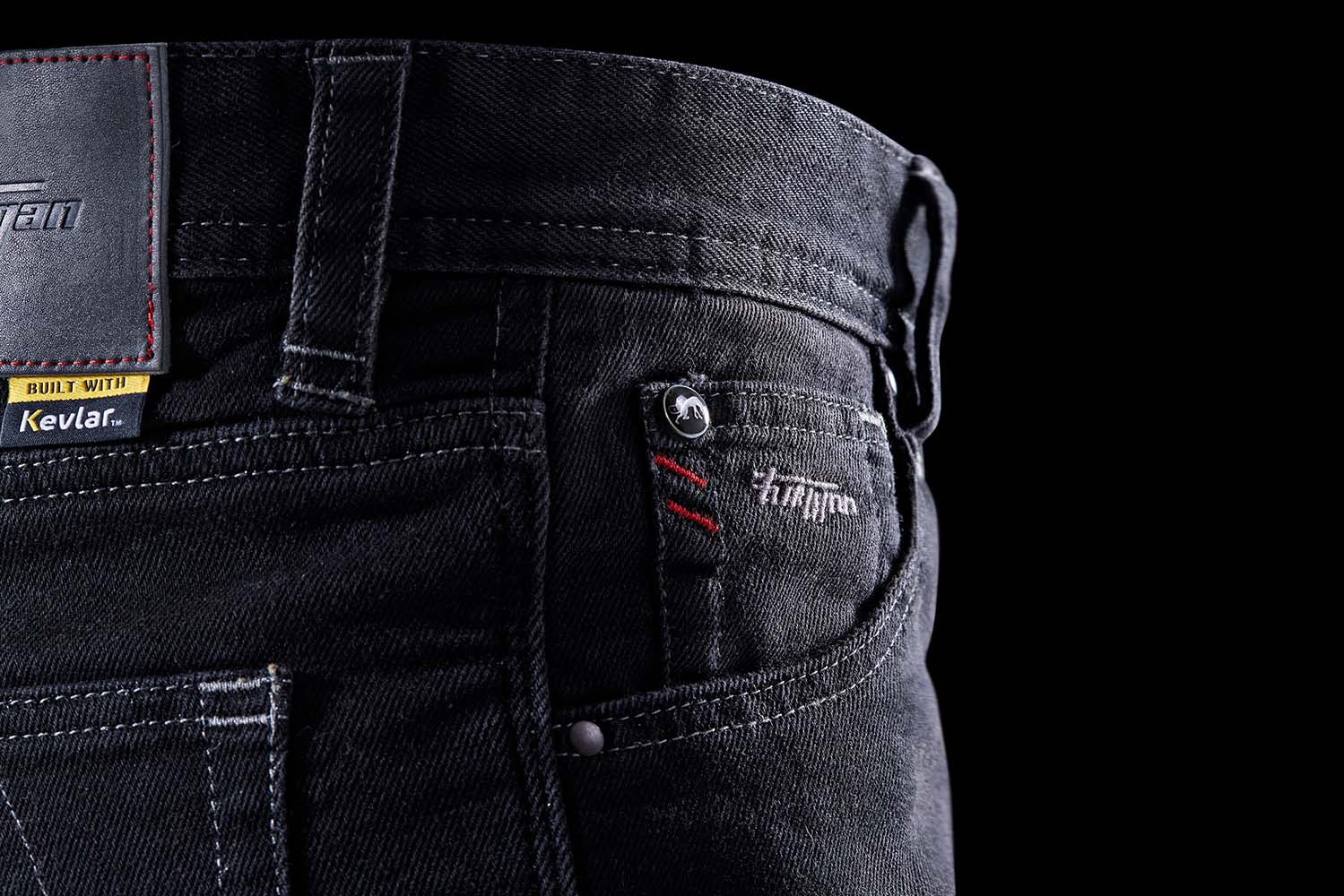 Furygan D12 X Kevlar Straight Jeans Black FREE 1 YEAR Returns, FREE UK Delivery | ThrottleChimp