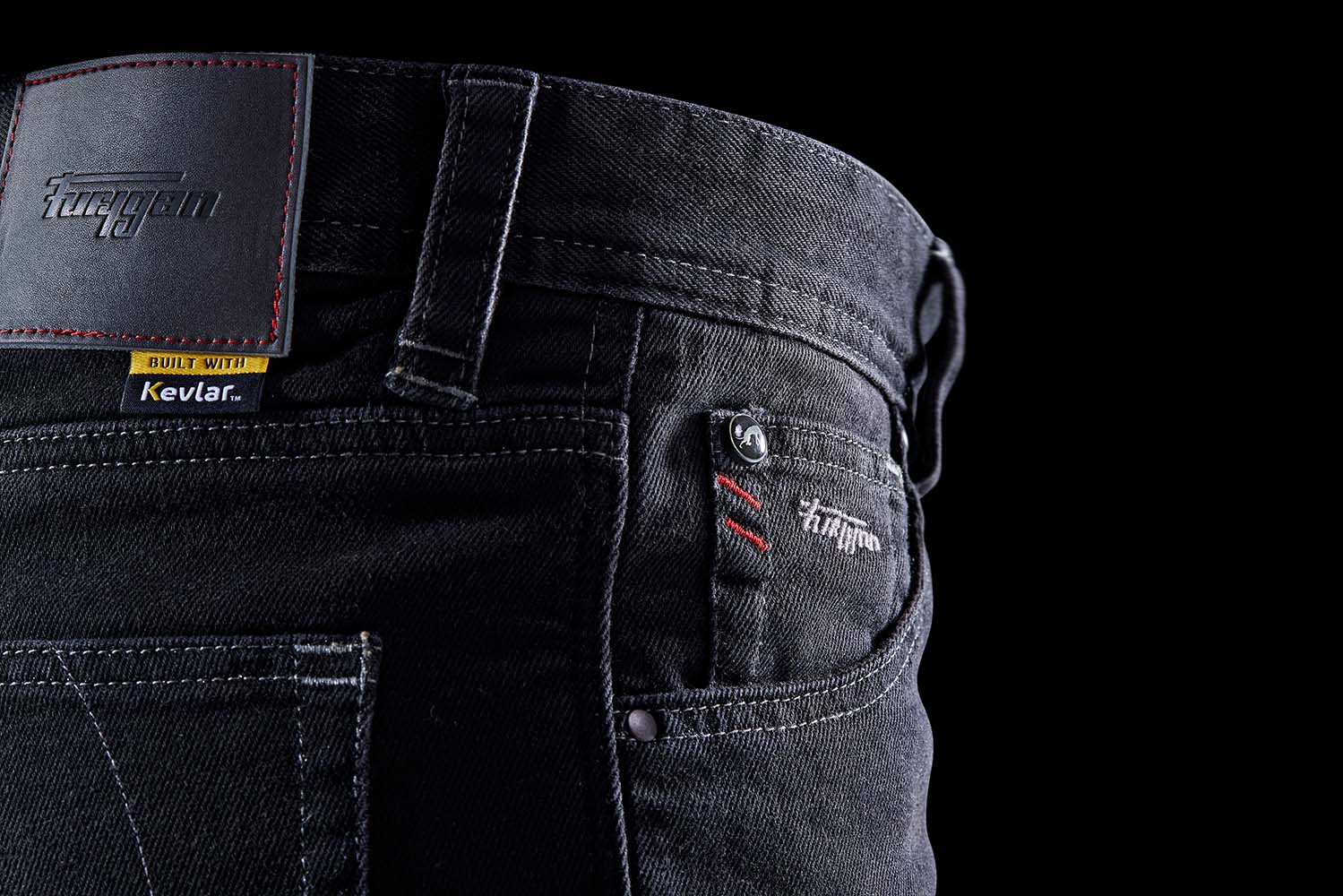 Furygan D12 X Kevlar Straight Jeans Black FREE 1 YEAR Returns, FREE UK Delivery | ThrottleChimp