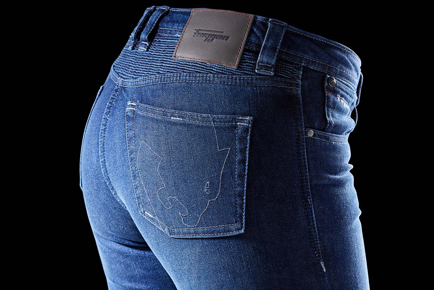 Furygan Purdey Evo Slim Jeans Denim Blue FREE 1 YEAR Returns, FREE UK Delivery | ThrottleChimp