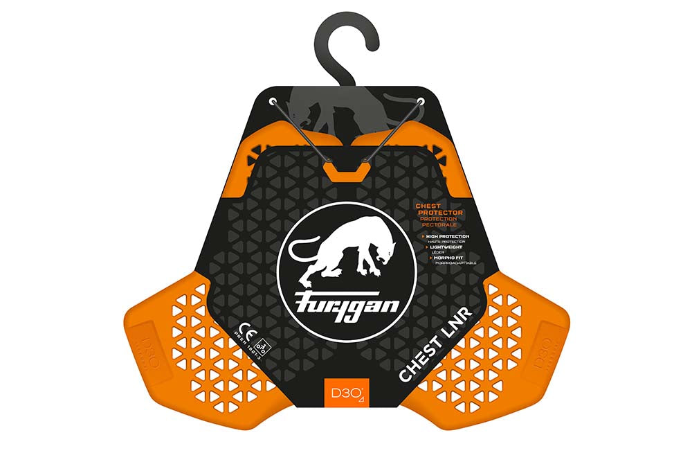 Furygan D3O Chest Protector Orange FREE 1 YEAR Returns, FREE UK Delivery | ThrottleChimp