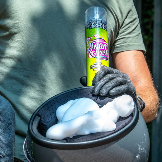 Muc-Off Foam Fresh Cleaner For Helmet FREE 1 YEAR Returns, FREE UK Delivery | ThrottleChimp