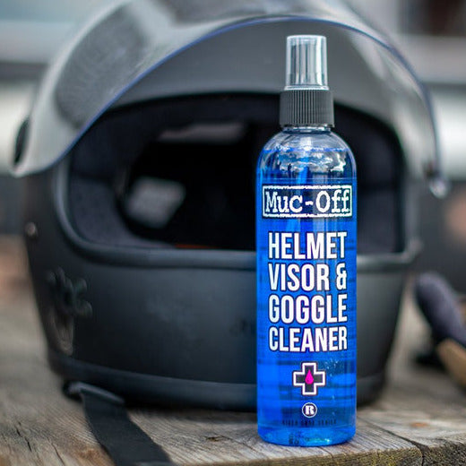 Muc-Off Helmet Visors & Goggles Cleaner - 250ml FREE 1 YEAR Returns, FREE UK Delivery | ThrottleChimp