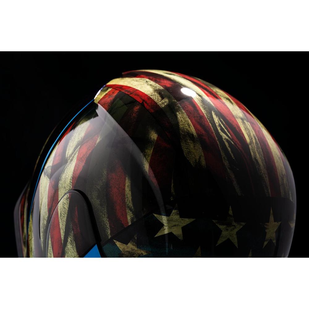 Icon Airform Old Glory Full Face Helmet Blue / Red / White FREE 1 YEAR Returns, FREE UK Delivery | ThrottleChimp