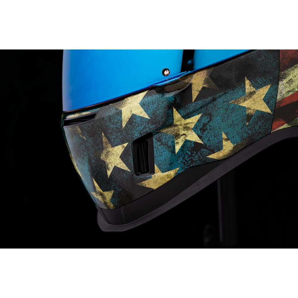 Icon Airform Old Glory Full Face Helmet Blue / Red / White FREE 1 YEAR Returns, FREE UK Delivery | ThrottleChimp