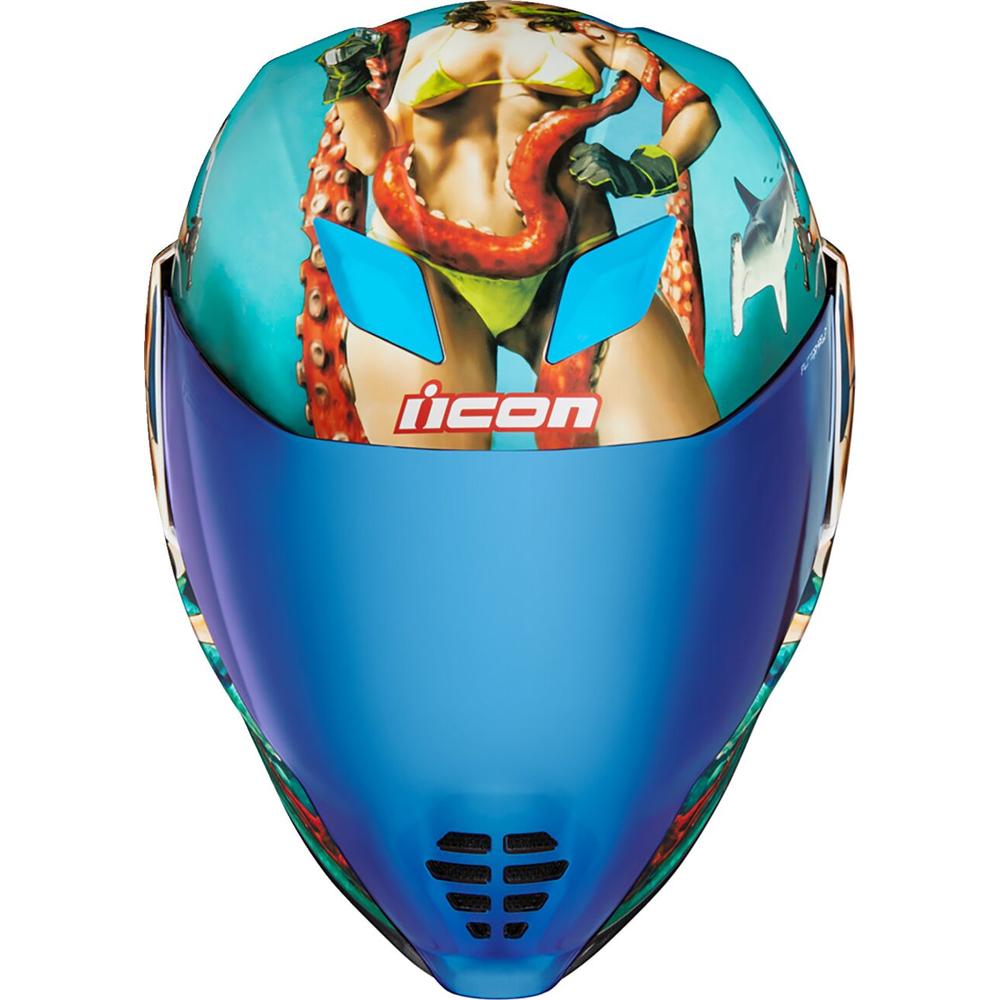 Icon Airflite Pleasuredome4 Full Face Helmet Blue