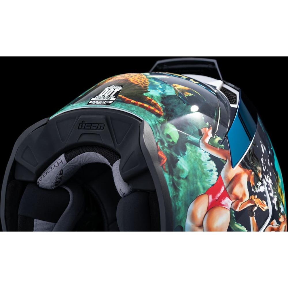 Icon Airflite Pleasuredome4 Full Face Helmet Blue