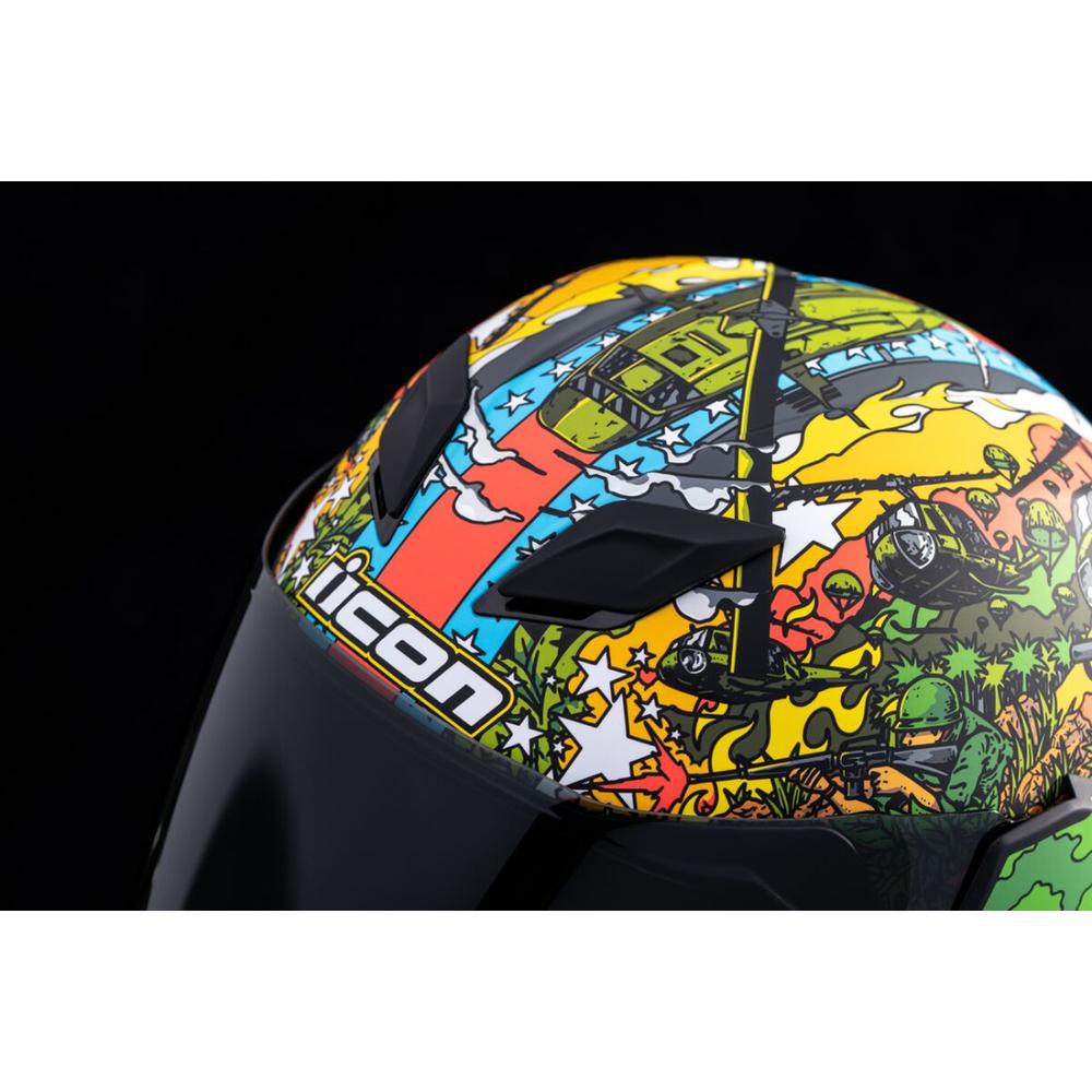 Icon Airflite GP23 Full Face Helmet Green