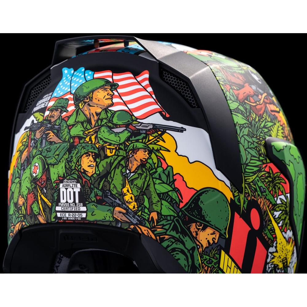 Icon Airflite GP23 Full Face Helmet Green