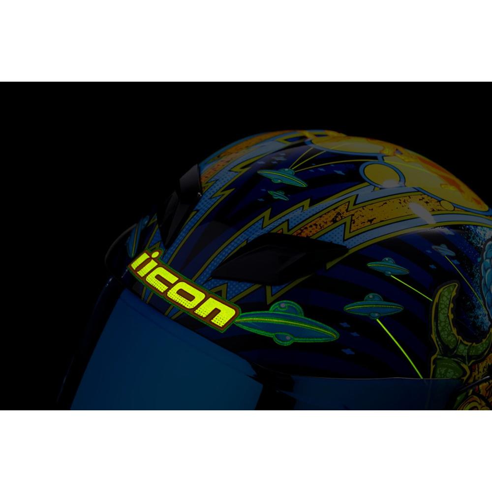 Icon Airflite Bugoid Blitz Full Face Helmet Blue