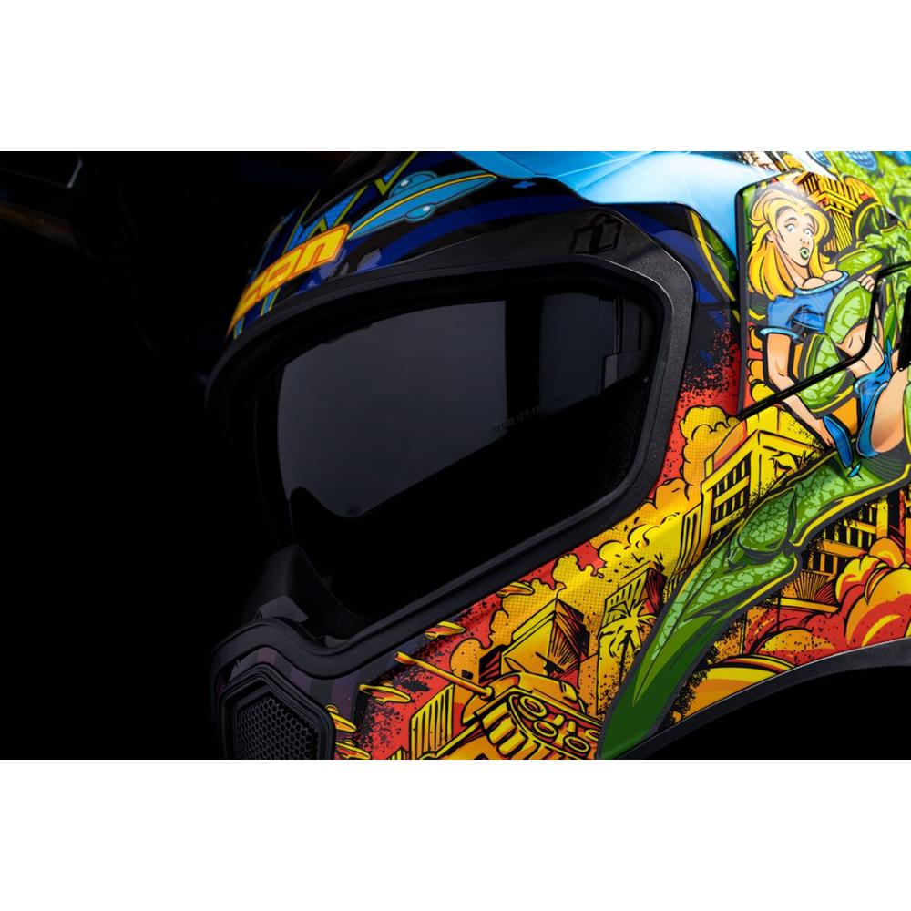 Icon Airflite Bugoid Blitz Full Face Helmet Blue