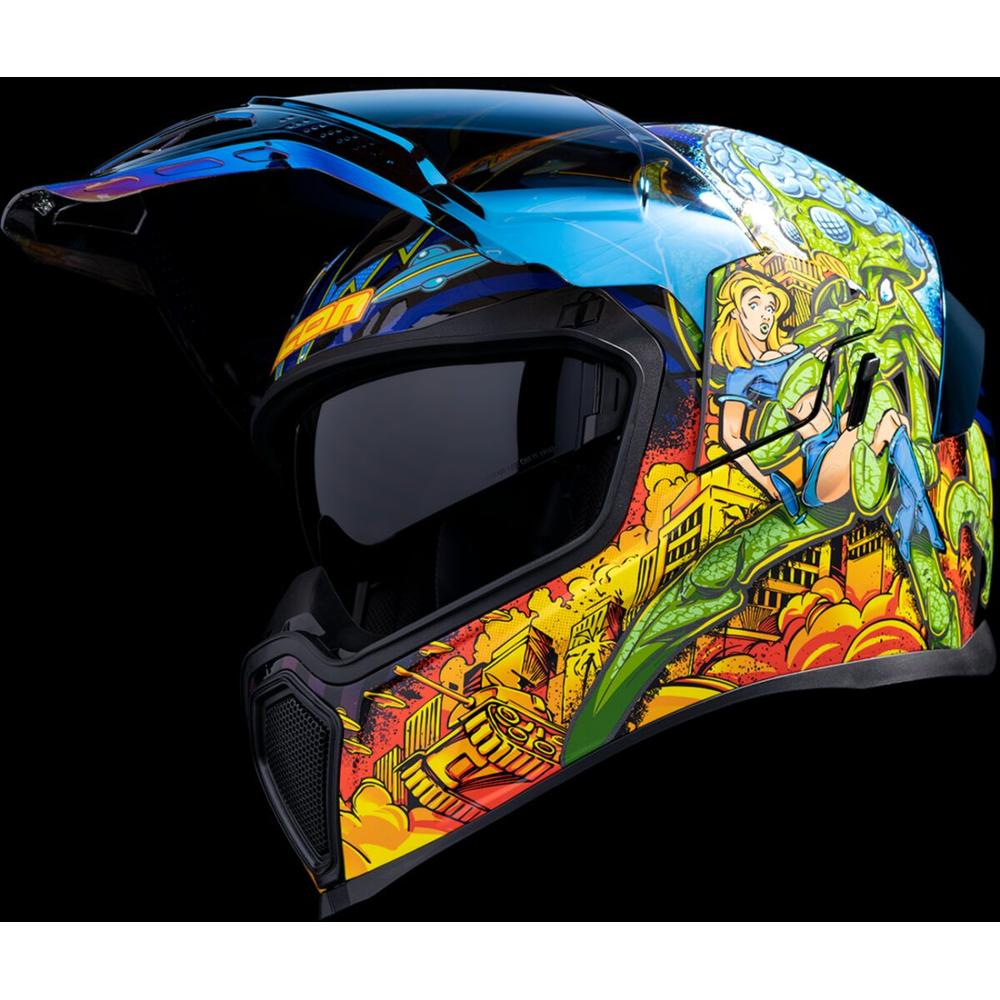 Icon Airflite Bugoid Blitz Full Face Helmet Blue