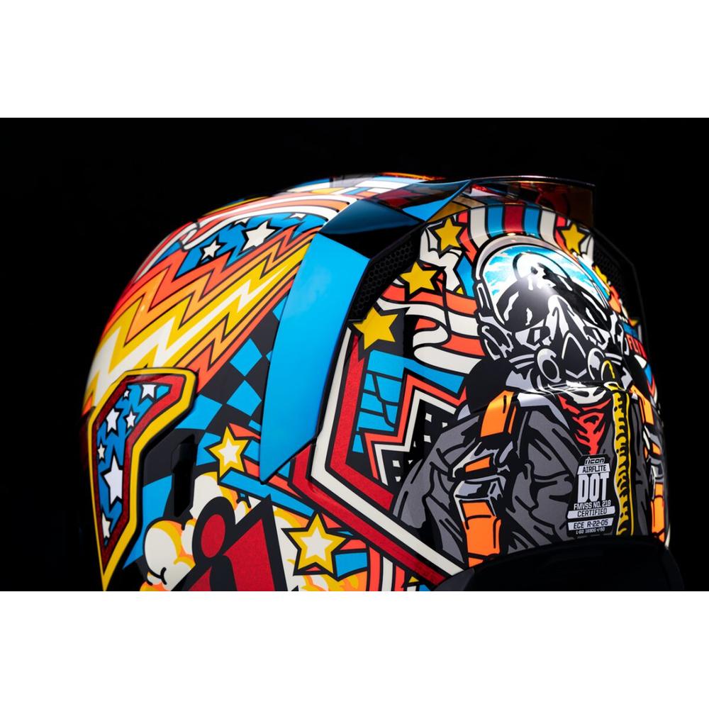 Icon Airflite Flyboy Full Face Helmet Blue