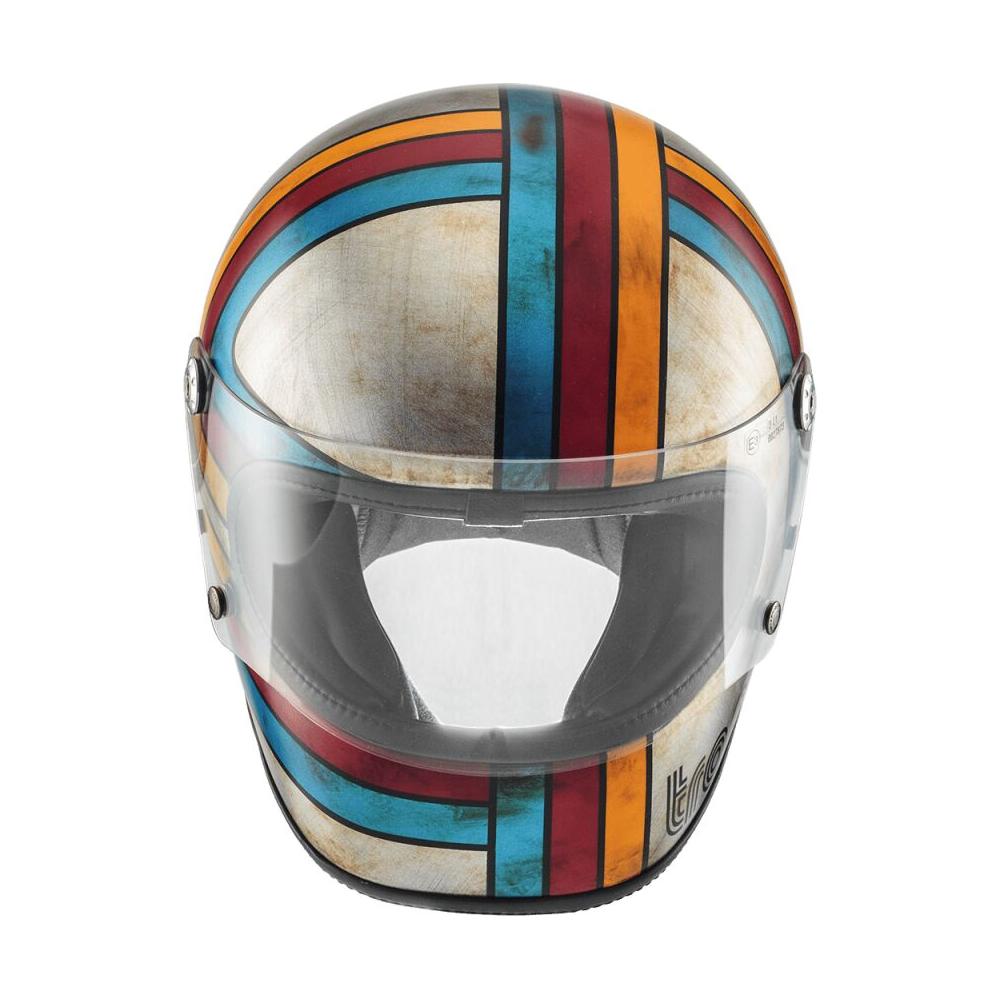 Premier Trophy Platinum Edition Full Face Helmet Gloss Grey / Blue / Red / Yellow FREE 1 YEAR Returns, FREE UK Delivery | ThrottleChimp