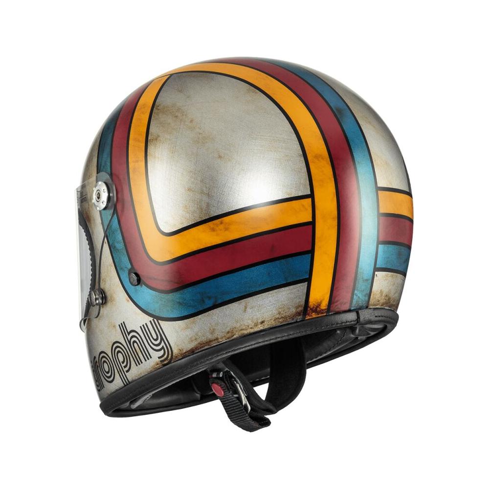 Premier Trophy Platinum Edition Full Face Helmet Gloss Grey / Blue / Red / Yellow FREE 1 YEAR Returns, FREE UK Delivery | ThrottleChimp