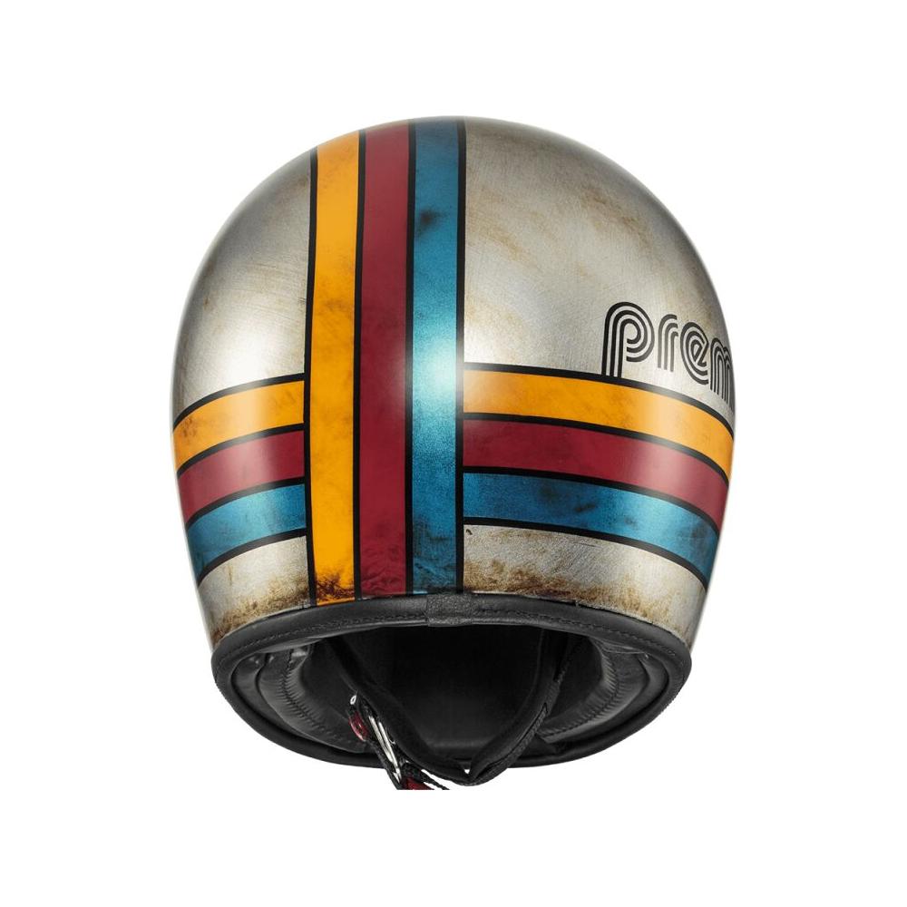 Premier Trophy Platinum Edition Full Face Helmet Gloss Grey / Blue / Red / Yellow FREE 1 YEAR Returns, FREE UK Delivery | ThrottleChimp