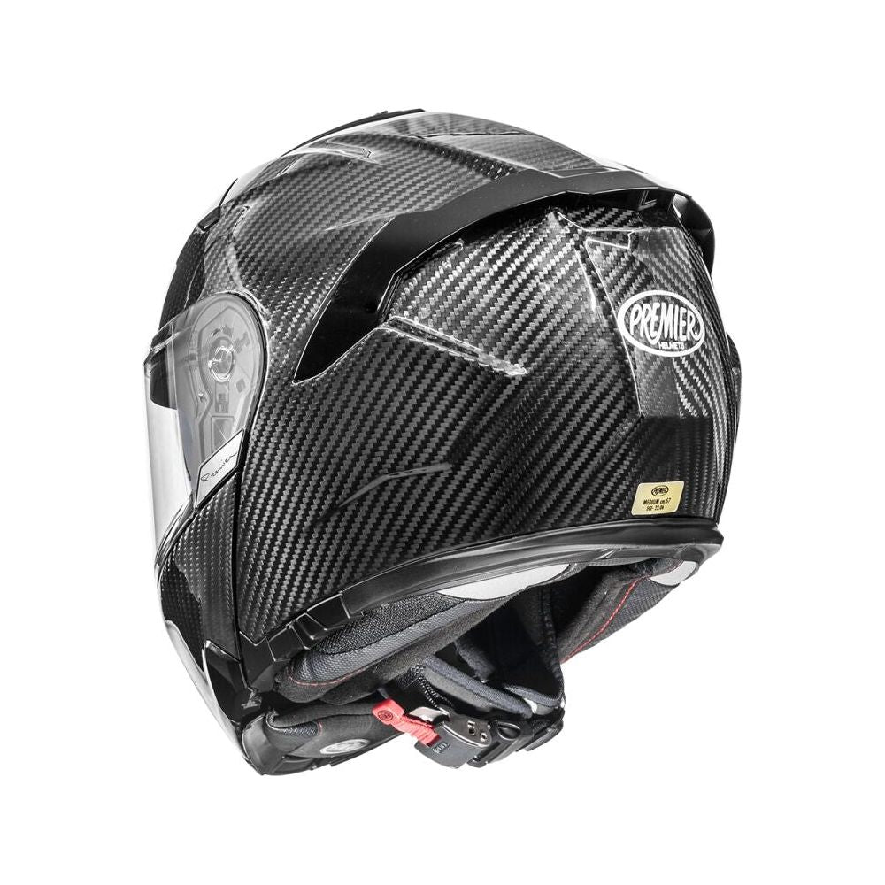 Premier Legacy GT Carbon Flip Up Helmet Gloss Black FREE 1 YEAR Returns, FREE UK Delivery | ThrottleChimp