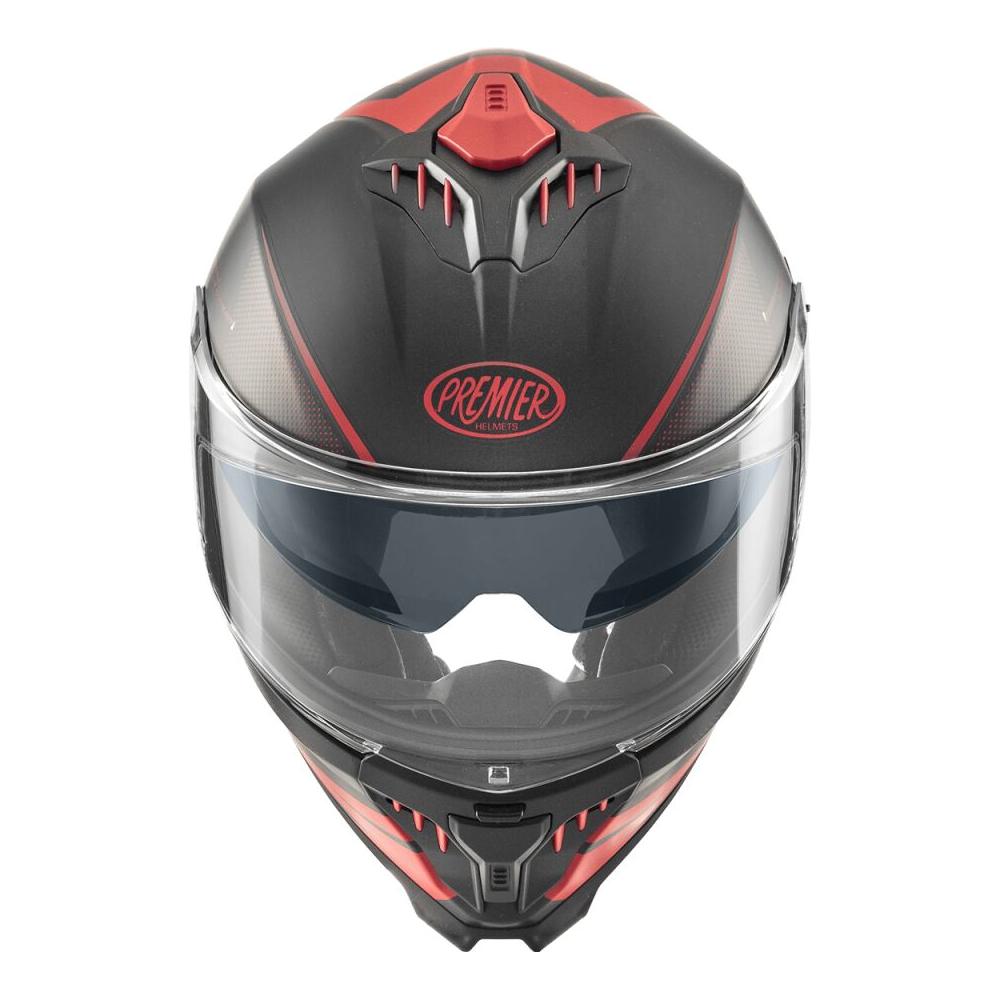 Premier Typhoon FR 92 Full Face Helmet Matt Black / Red