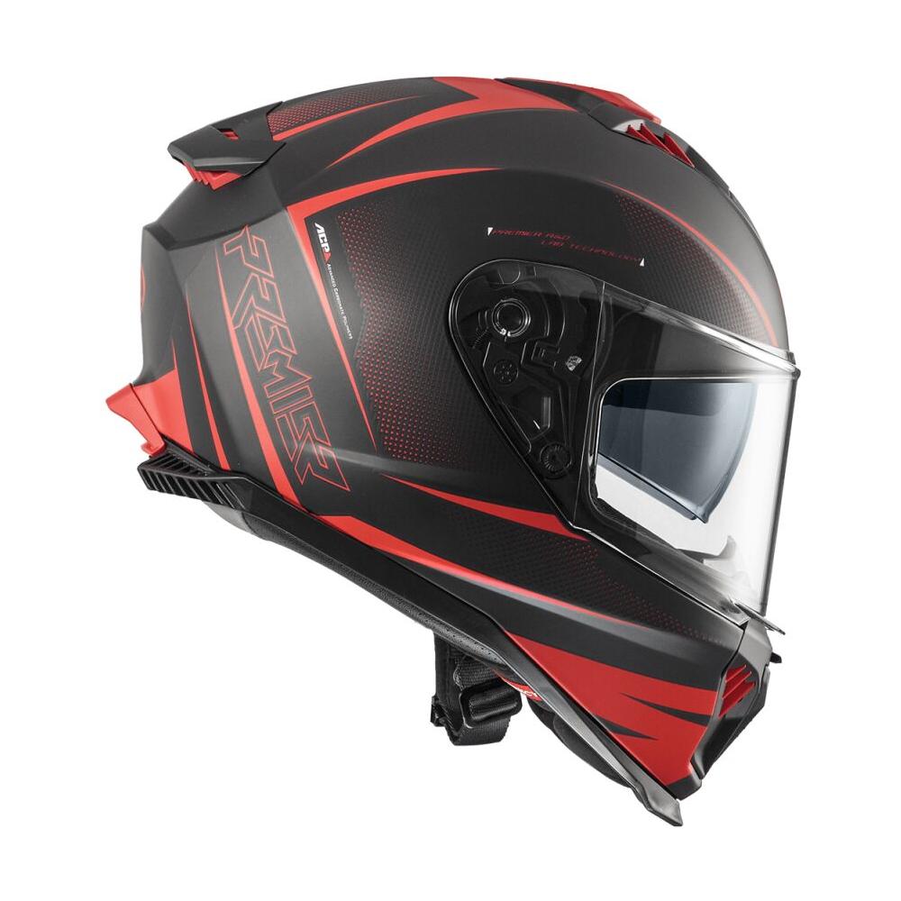 Premier Typhoon FR 92 Full Face Helmet Matt Black / Red