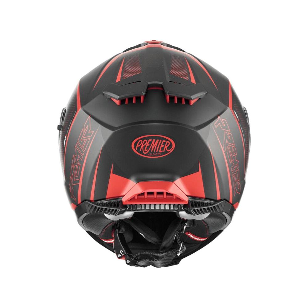 Premier Typhoon FR 92 Full Face Helmet Matt Black / Red