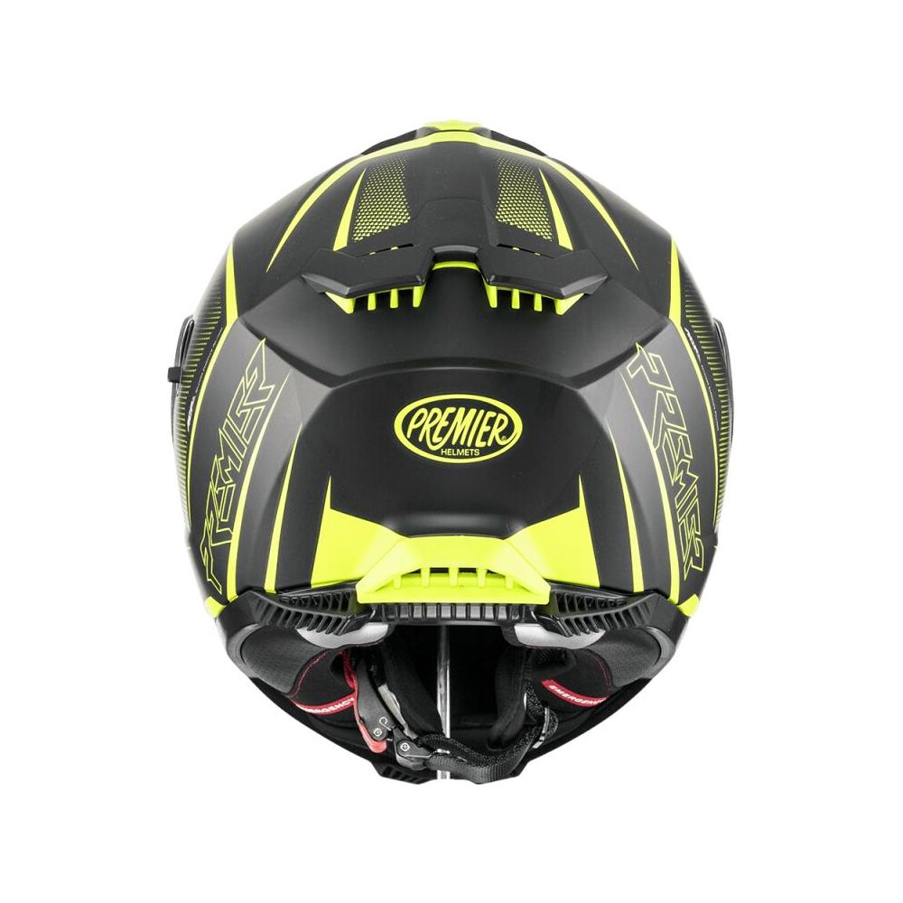 Premier Typhoon FR Y9 Full Face Helmet Matt Black / Yellow