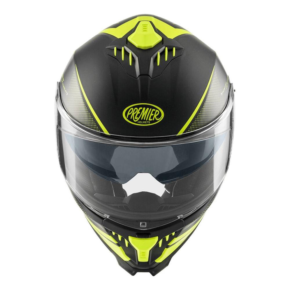 Premier Typhoon FR Y9 Full Face Helmet Matt Black / Yellow