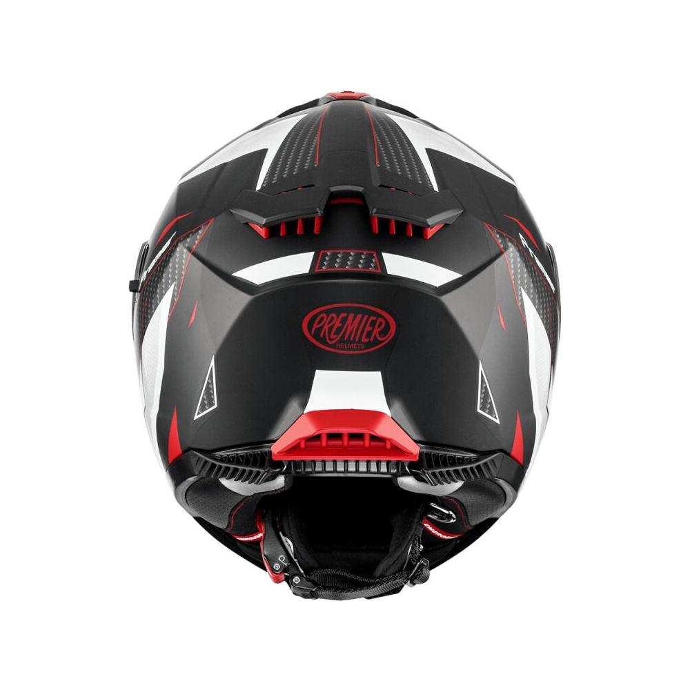 Premier Typhoon RS 2 Full Face Helmet Matt Grey / Red / White