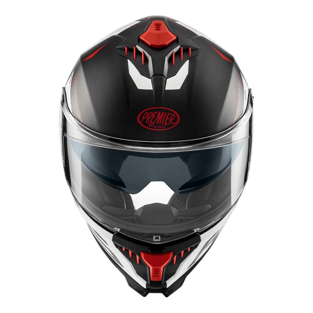 Premier Typhoon RS 2 Full Face Helmet Matt Grey / Red / White