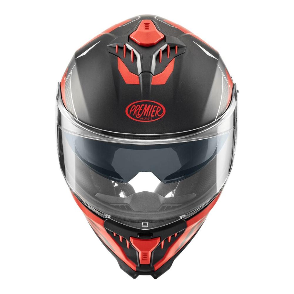 Premier Typhoon RS 92 Full Face Helmet Matt Black / Red