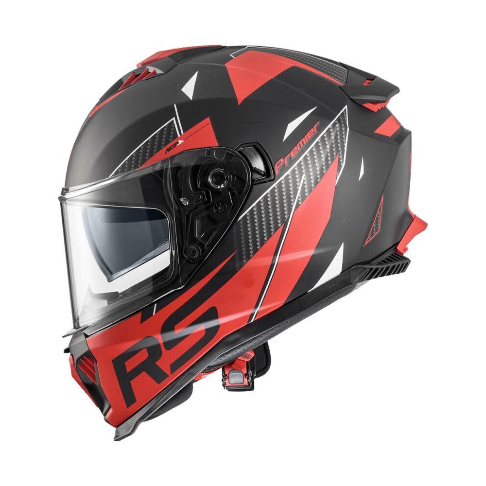 Premier Typhoon RS 92 Full Face Helmet Matt Black / Red