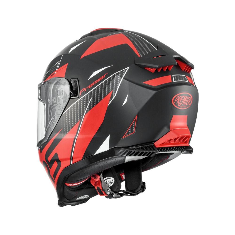 Premier Typhoon RS 92 Full Face Helmet Matt Black / Red