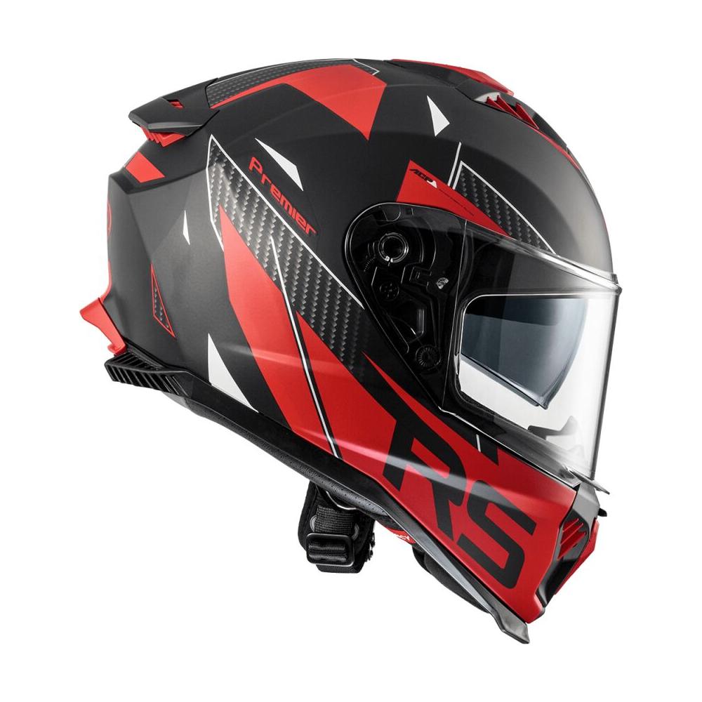 Premier Typhoon RS 92 Full Face Helmet Matt Black / Red