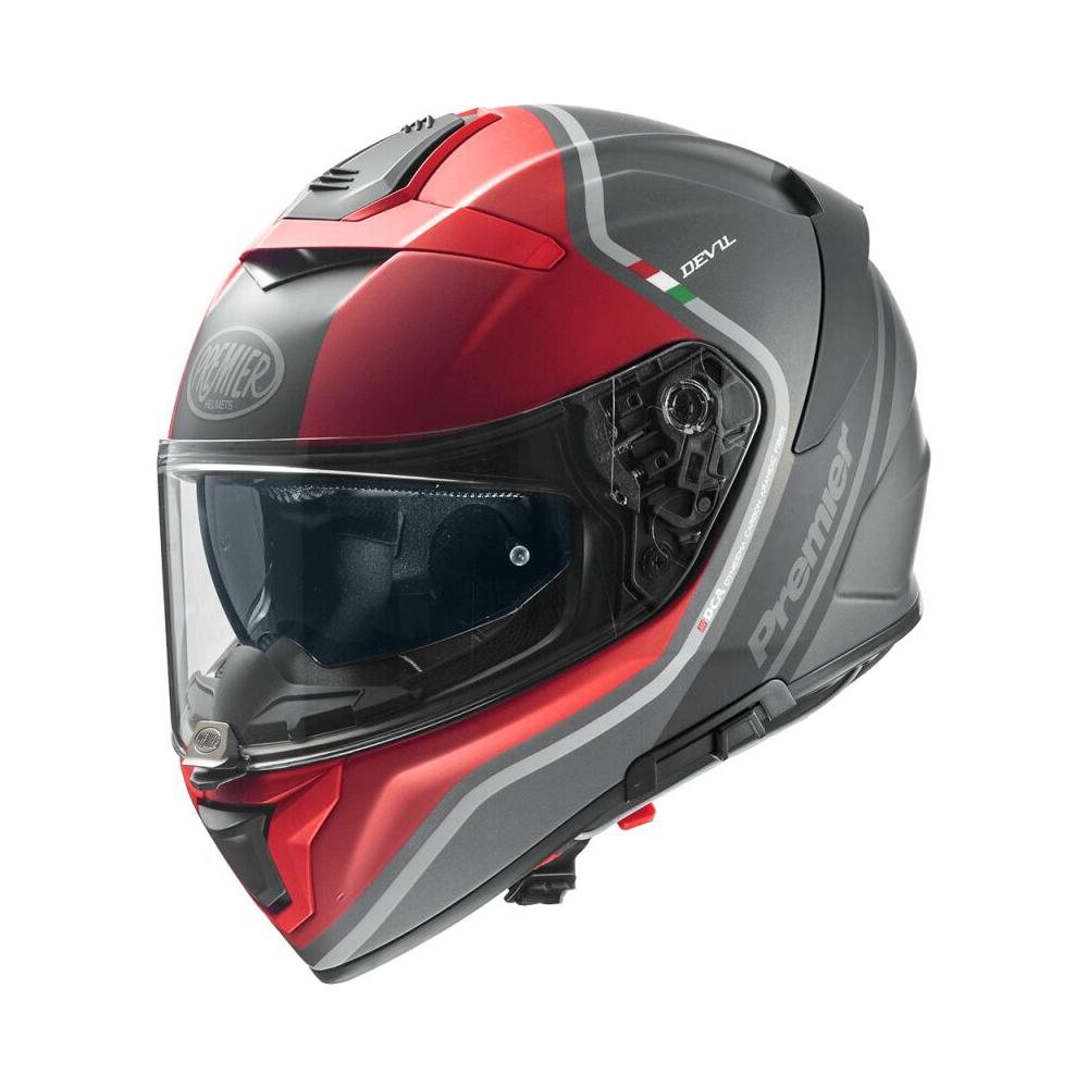 Premier Devil PH 17 Full Face Helmet Grey / Red