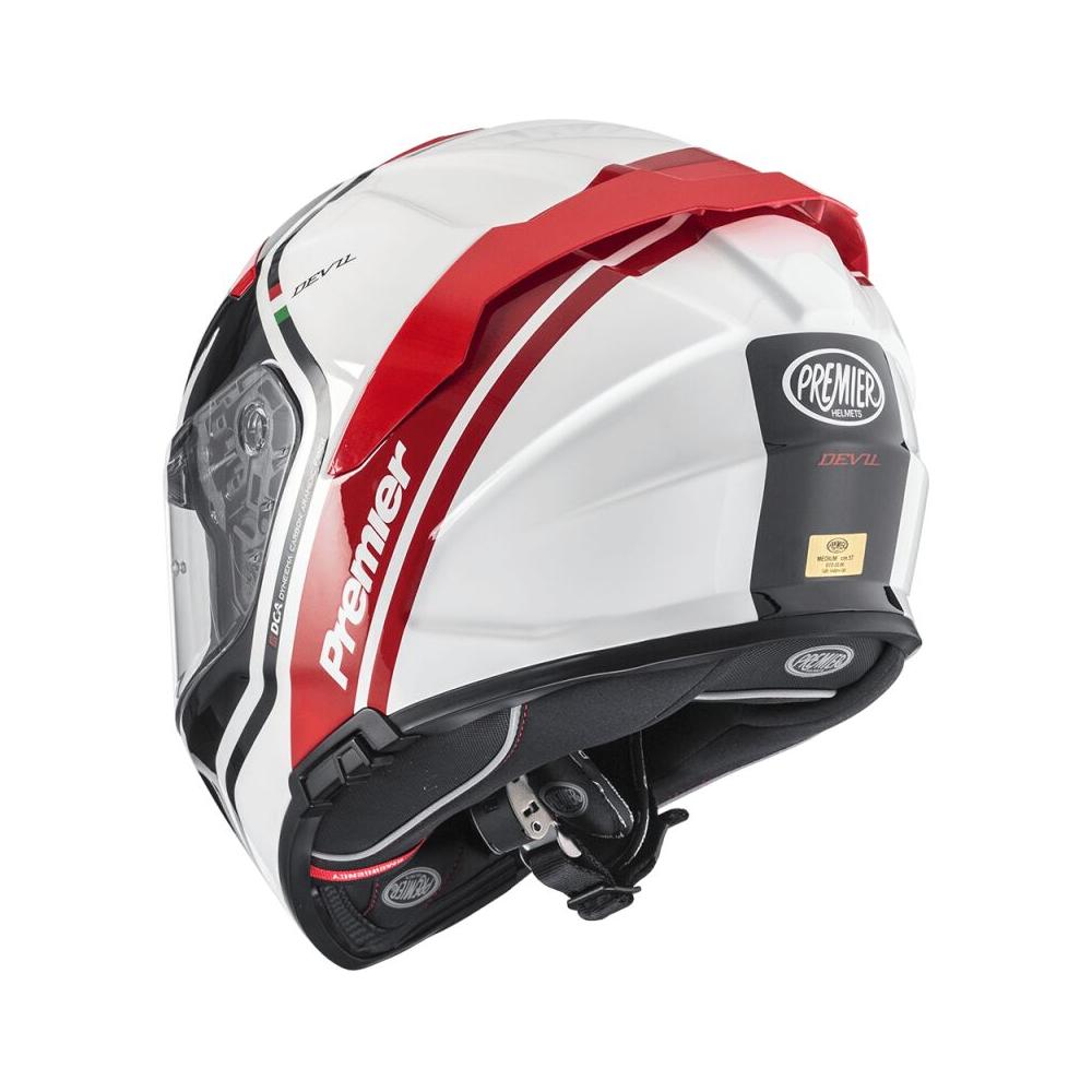 Premier Devil PH 2 Full Face Helmet Grey / Red / White