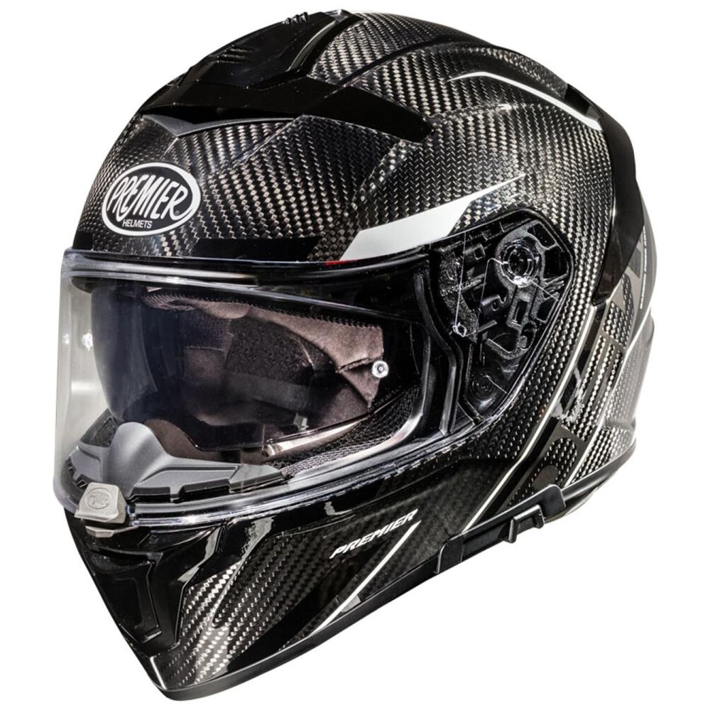 Premier Devil Carbon ST 8 Full Face Helmet Black / White