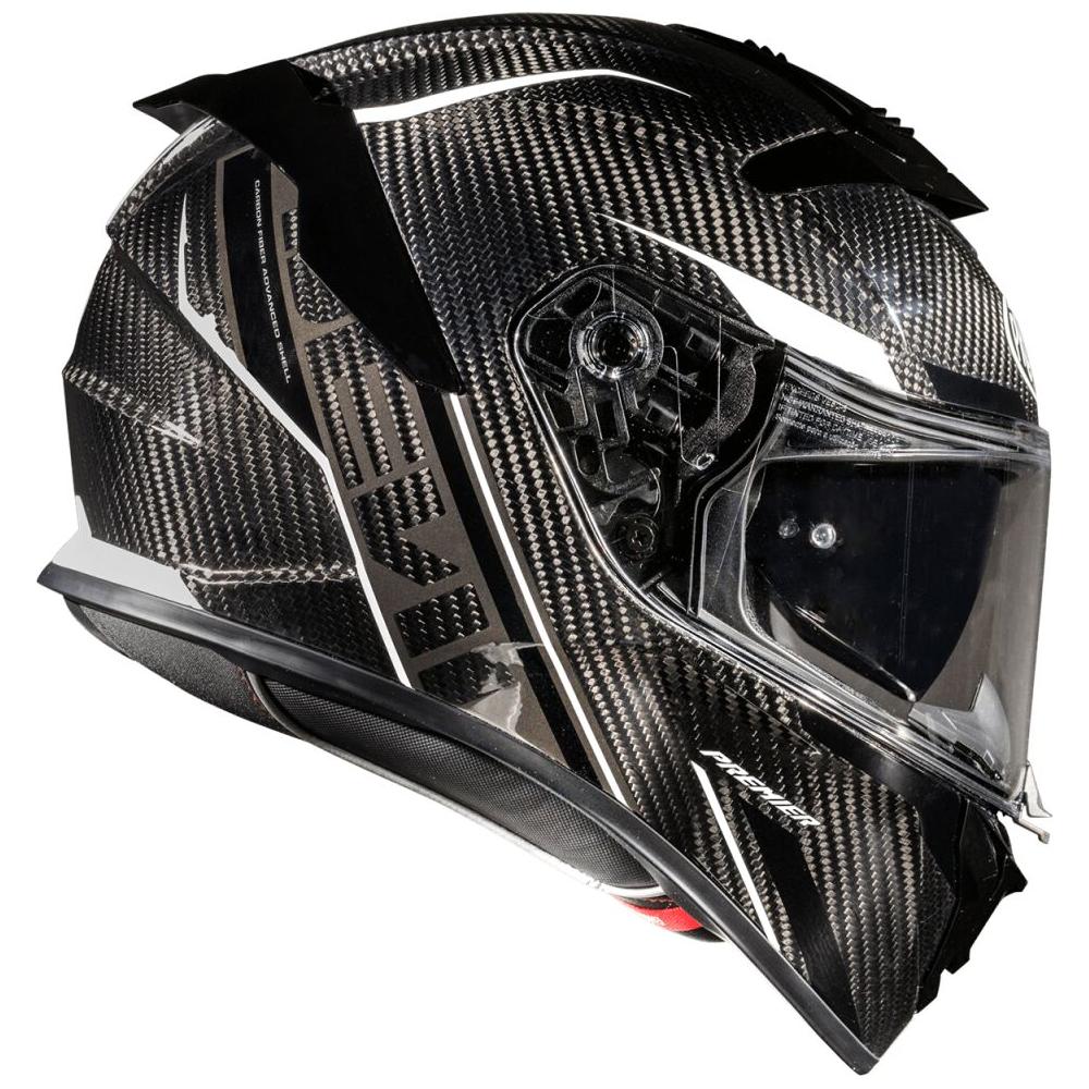 Premier Devil Carbon ST 8 Full Face Helmet Black / White