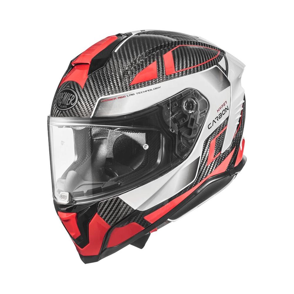 Premier Hyper Carbon TK 92 Full Face Helmet Red / White / Grey