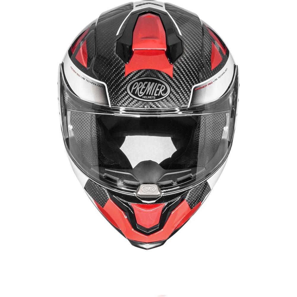 Premier Hyper Carbon TK 92 Full Face Helmet Red / White / Grey FREE 1 YEAR Returns, FREE UK Delivery | ThrottleChimp