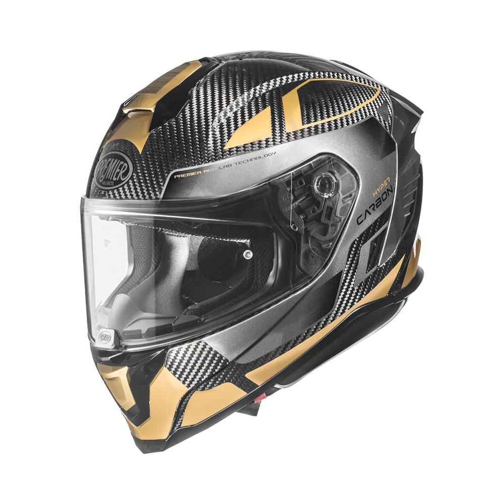 Premier Hyper Carbon TK 19 Full Face Helmet Grey / Gold