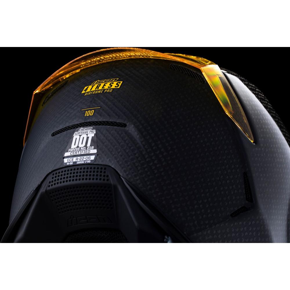 Icon Airframe Pro Carbon 4Tress Full Face Helmet Yellow