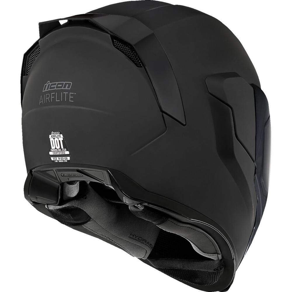 Icon Airflite Dark Full Face Helmet Rubatone Black