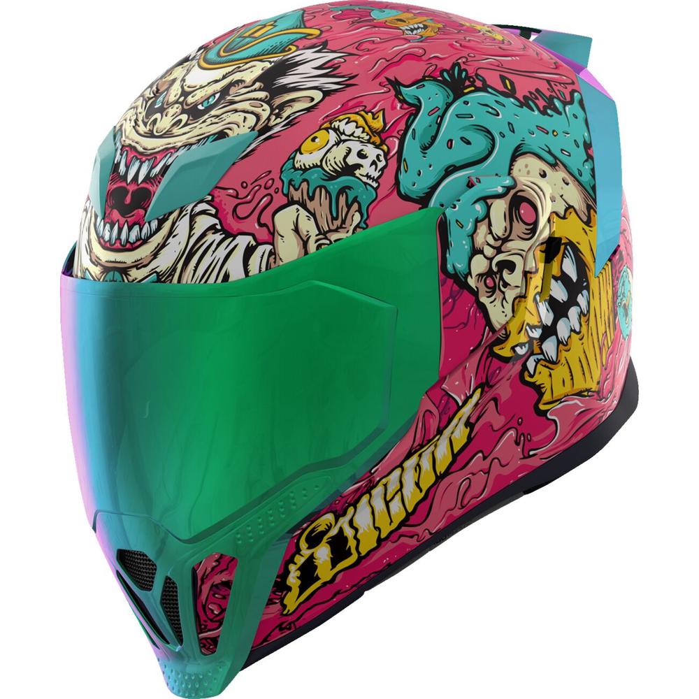 Icon Airflite Snack Attack MIPS Full Face Helmet Pink / Cyan